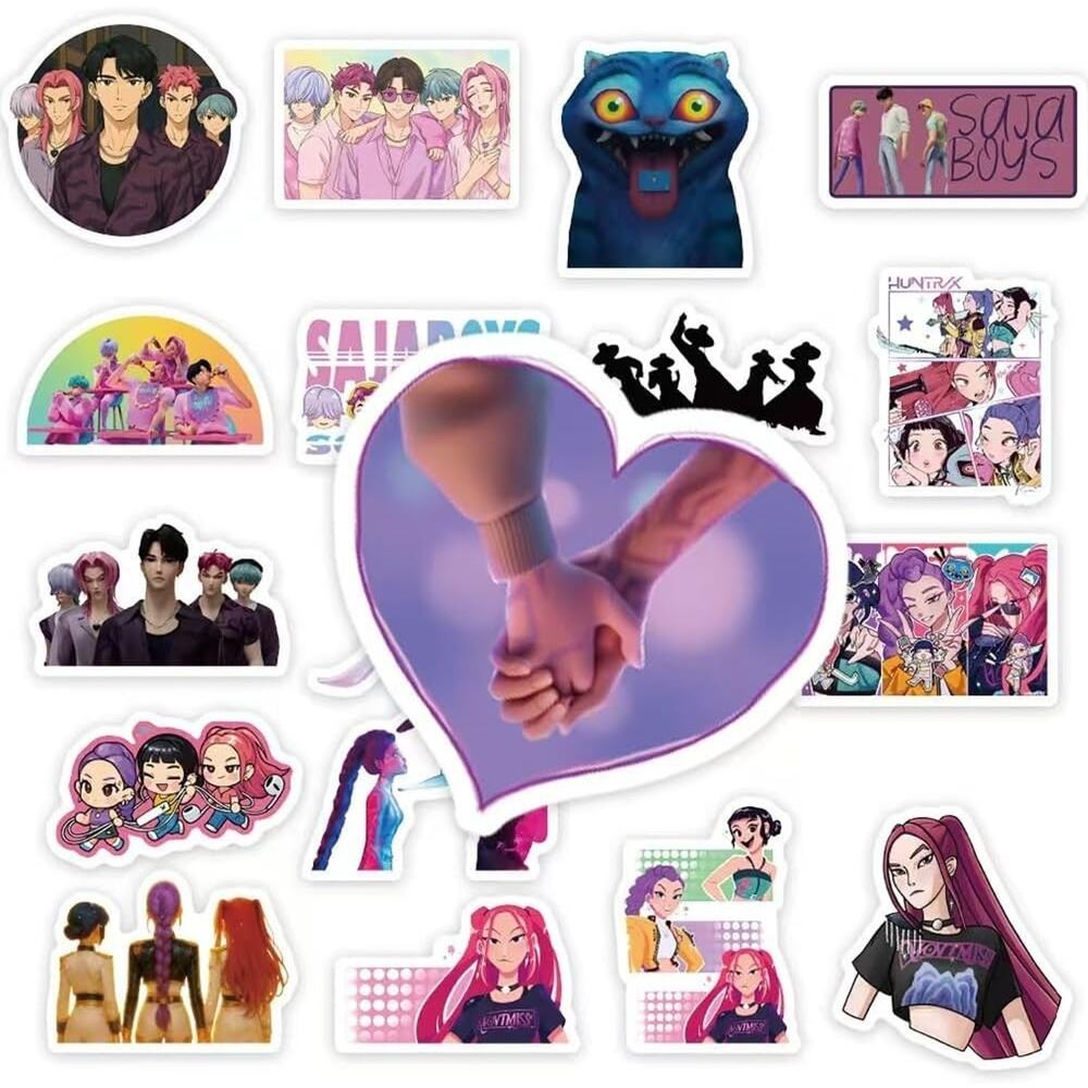 Demon Movie Hunters Stickers, (8-Packs -592 PCS Korean Idol Anime Style Stickers - Picture 3 of 6